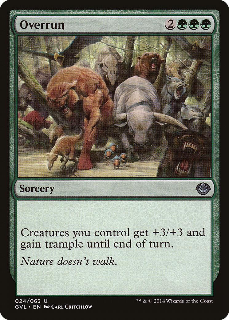 Overrun (DD3-) - Duel Decks Anthology: Garruk vs. Liliana