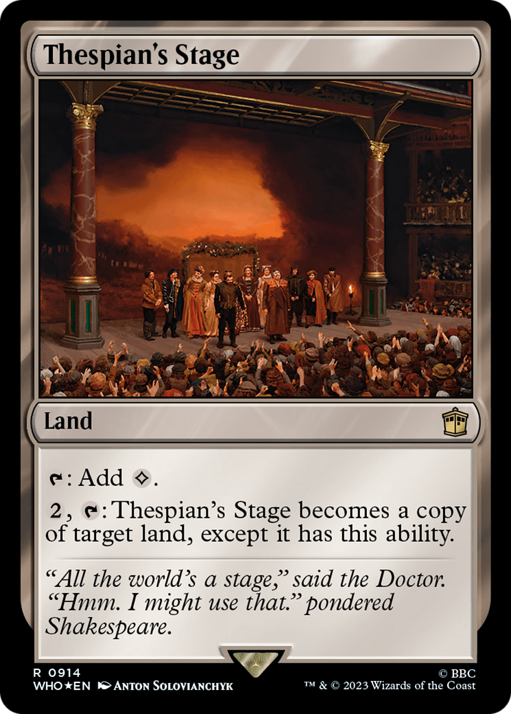 Thespian's Stage (Surge Foil) (WHO-914) - Doctor Who Foil