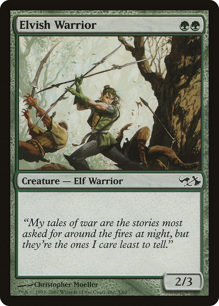 Elvish Warrior (EVG-005) - Duel Decks: Elves vs. Goblins