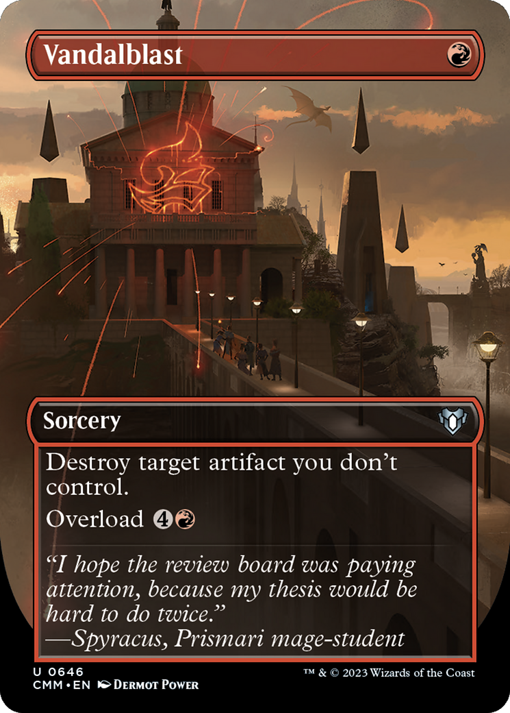 Vandalblast (Borderless) (CMM-646) - Commander Masters (Borderless) Foil