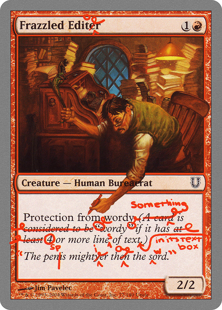 Frazzled Editor (UNH-077) - Unhinged