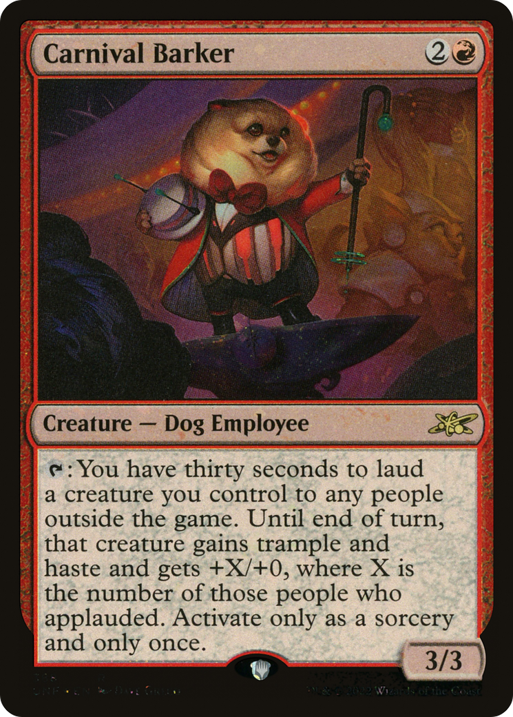 Carnival Barker (Galaxy Foil) (UNF-388) - Unfinity Foil