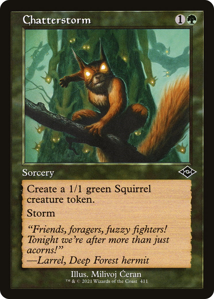 Chatterstorm (Retro Frame) (MH2-411) - Modern Horizons 2 Etched Foil