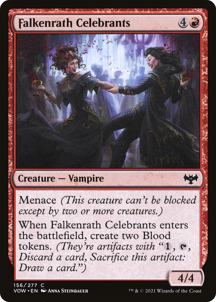 Falkenrath Celebrants (VOW-156) - Innistrad: Crimson Vow Foil