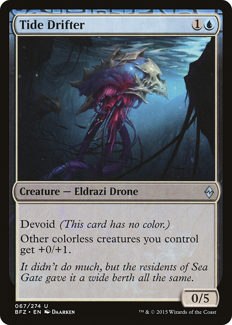 Tide Drifter (BFZ-067) - Battle for Zendikar: (devoid) Foil