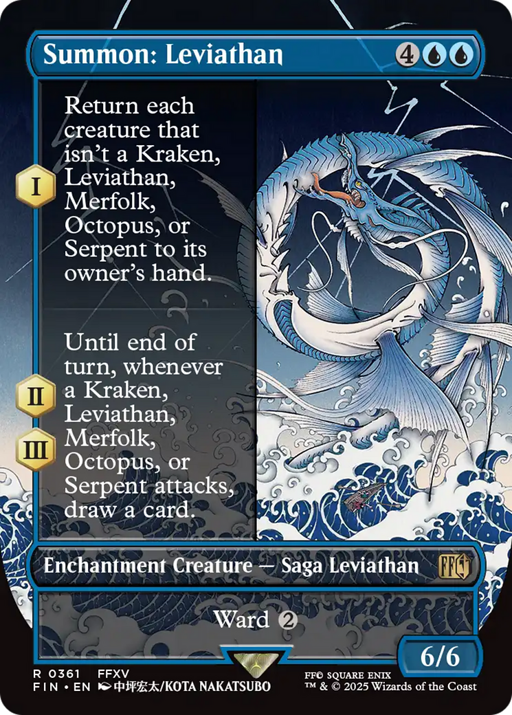 Summon: Leviathan (Borderless) (FIN-361) - FINAL FANTASY: (enchantment) (Borderless)