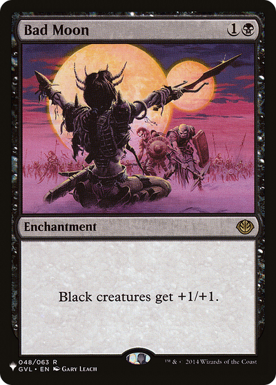 Bad Moon (GVL) (LIST-048/063) - The List