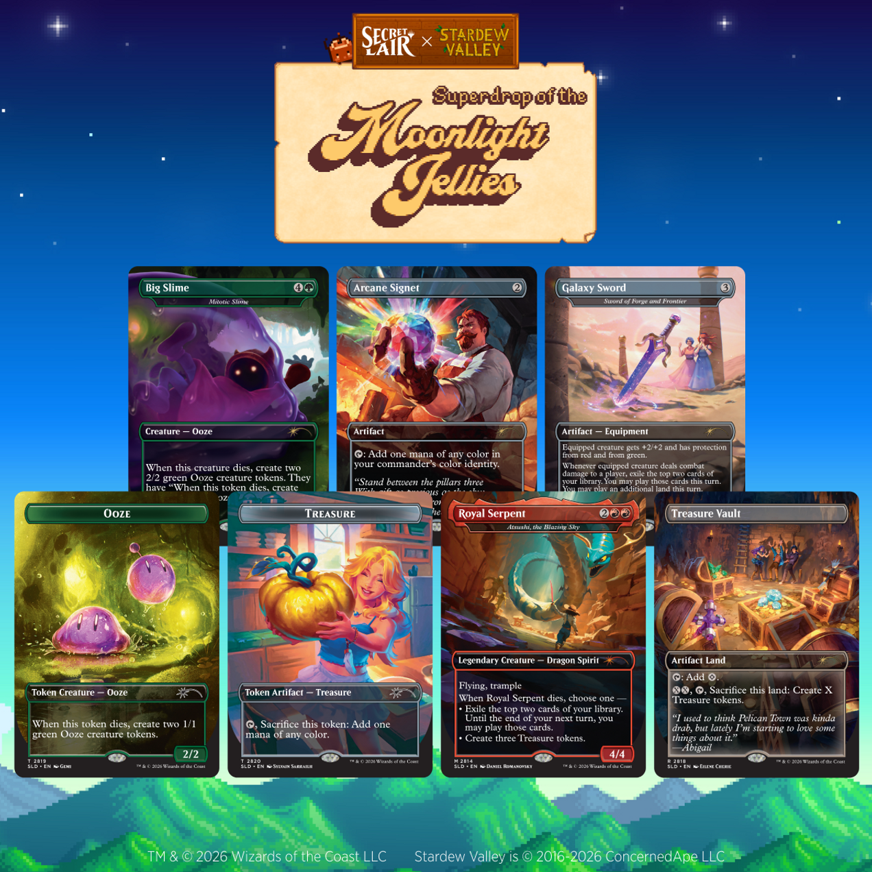 Secret Lair x Stardew Valley: A Flicker in the Deep Non-Foil Edition