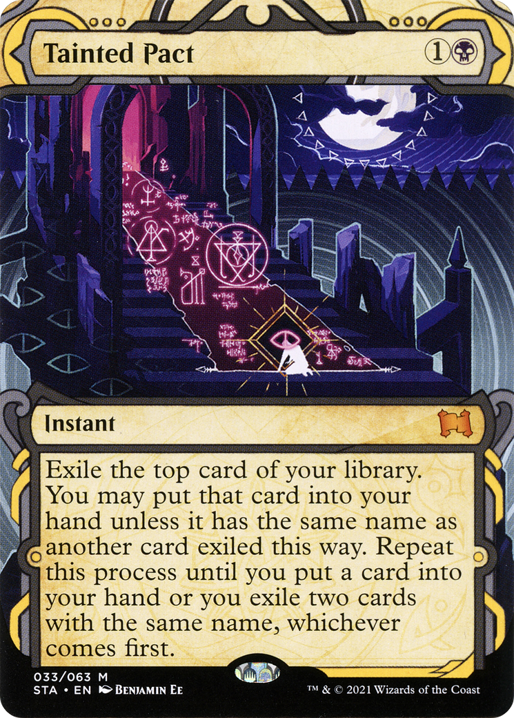Tainted Pact (STA-033) - Strixhaven Mystical Archive: (Showcase) (Borderless) Foil