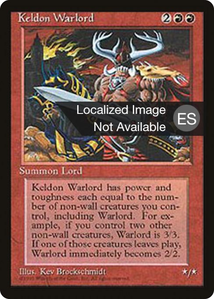 Keldon Warlord (4BB-) - Fourth Edition Foreign Black Border