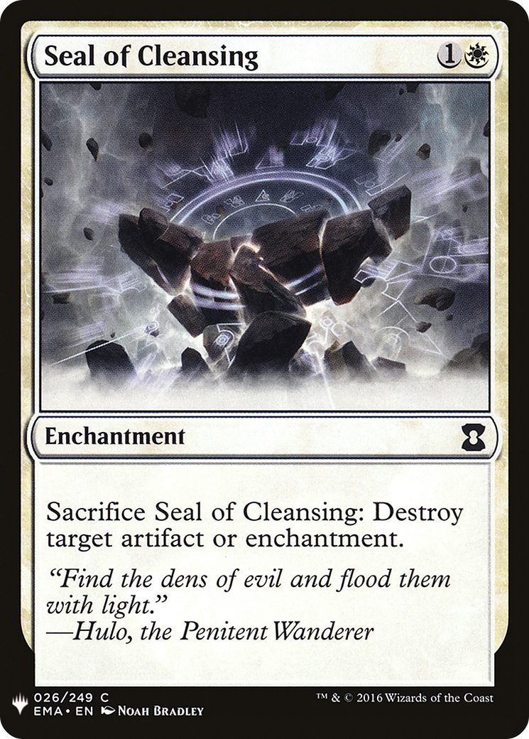 Seal of Cleansing (LIST-EMA-26) - The List