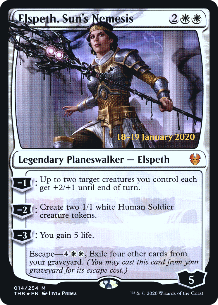 Elspeth, Sun's Nemesis (PRE-014) - Theros Beyond Death Promos Foil