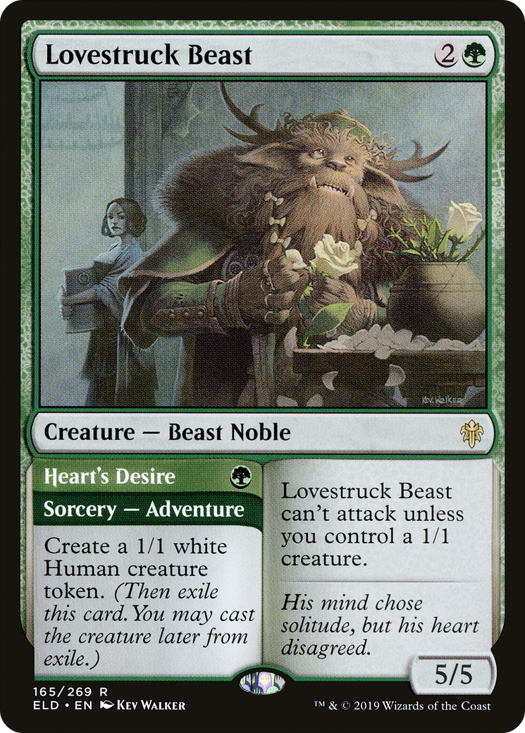 Lovestruck Beast (ELD-165) - Throne of Eldraine Foil