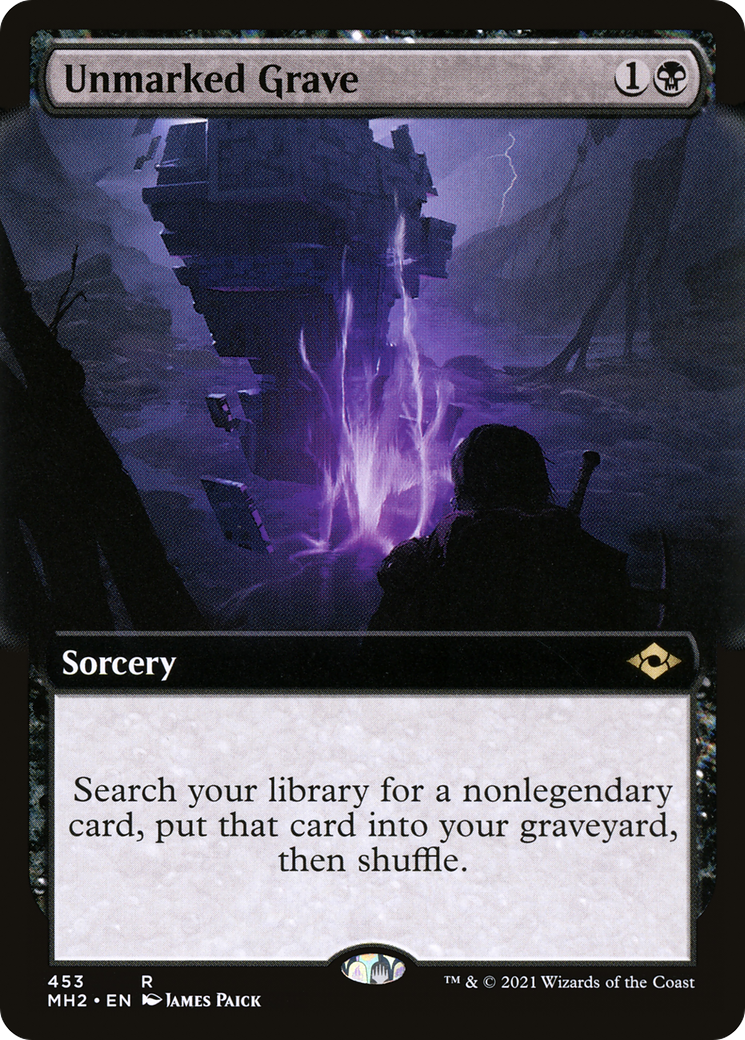 Unmarked Grave (Extended Art) (MH2-453) - Modern Horizons 2: (Extended Art) Foil