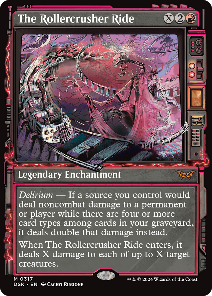 The Rollercrusher Ride (Showcase) (DSK-317) - Duskmourn: House of Horror: (Showcase) Foil