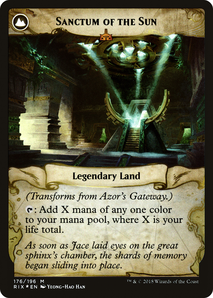 Azor's Gateway (PRE-176) - Rivals of Ixalan Promos: (compasslanddfc) Foil
