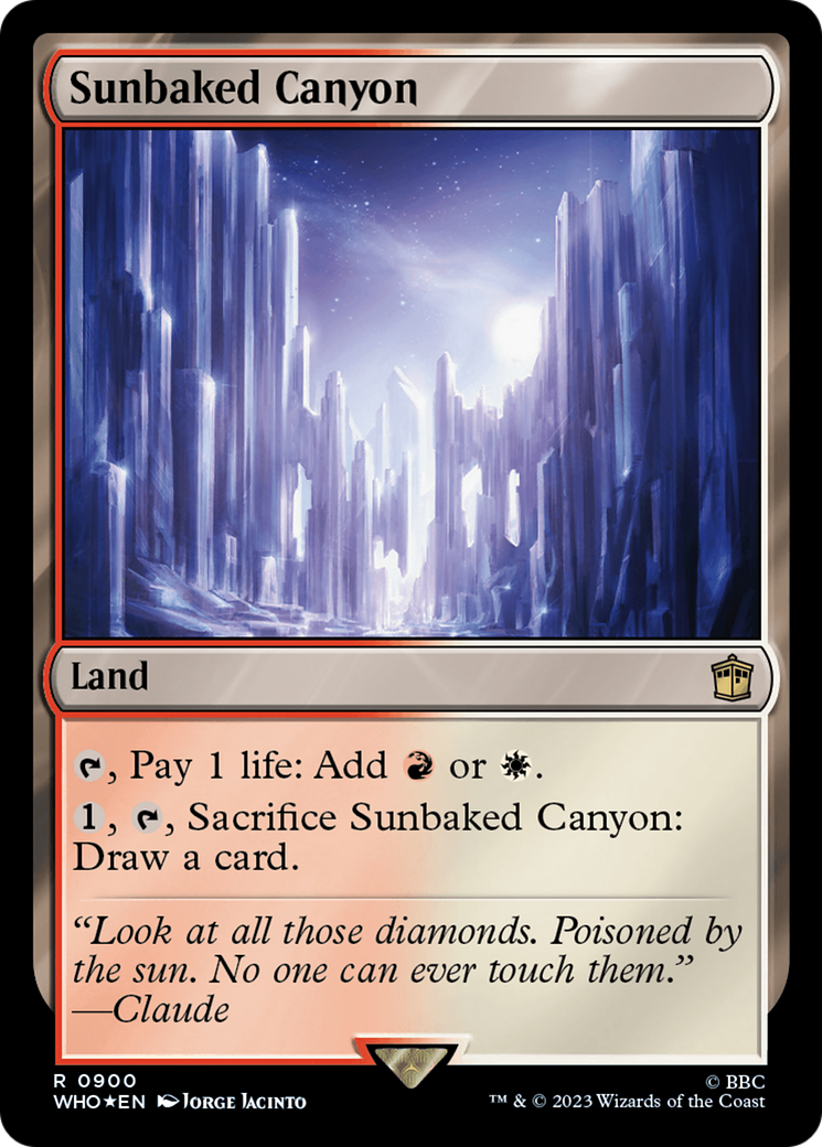 Sunbaked Canyon (Surge Foil) (WHO-900) - Doctor Who Foil