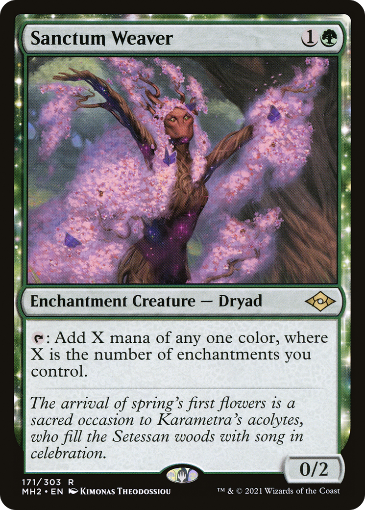 Sanctum Weaver (MH2-171) - Modern Horizons 2: (enchantment) Foil