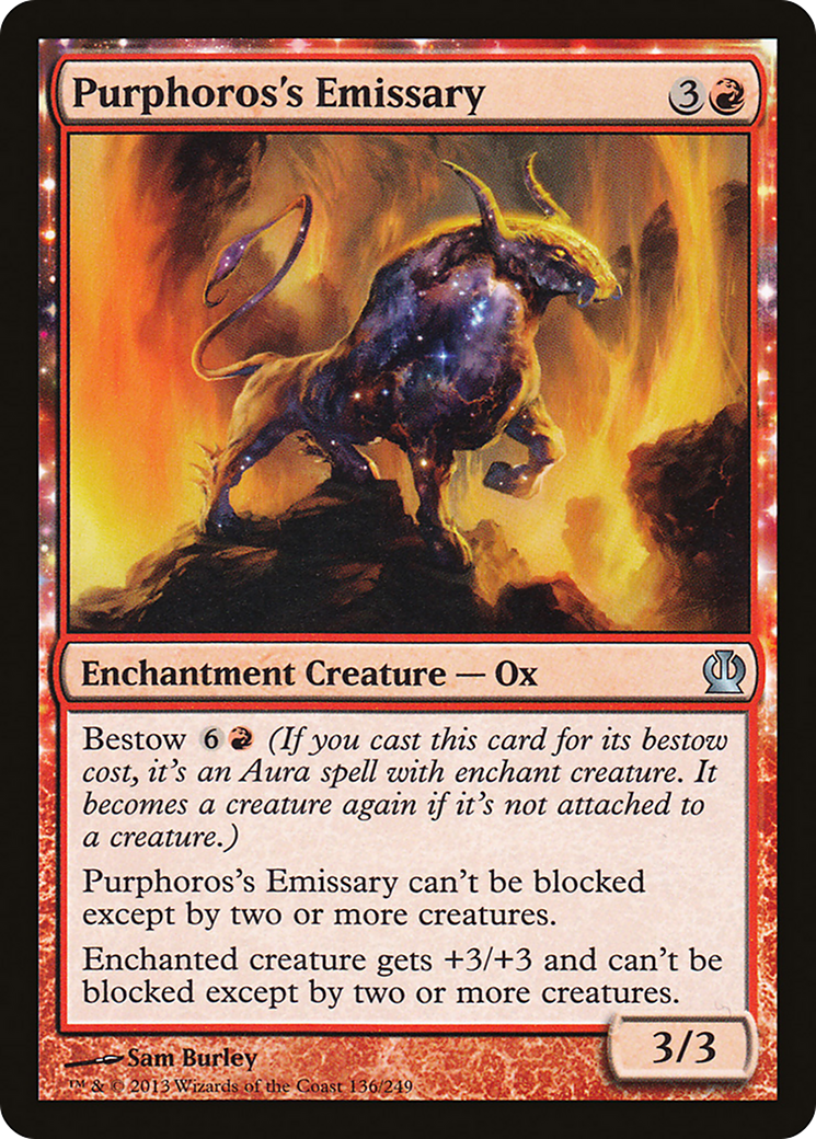 Purphoros's Emissary (THS-136) - Theros: (enchantment)