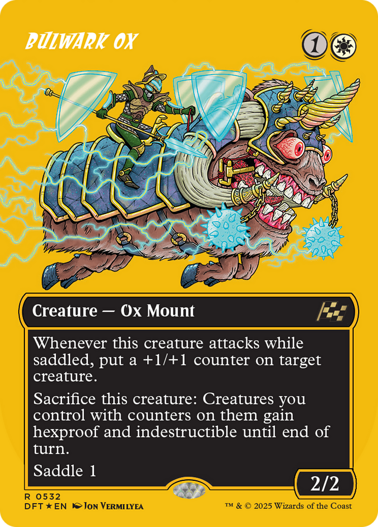 Bulwark Ox (Borderless) (First-Place Foil) (DFT-532) - Aetherdrift (Borderless) Foil