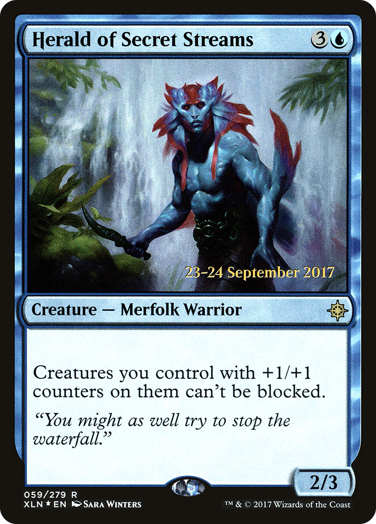 Herald of Secret Streams (PRE-059) - Ixalan Promos Foil
