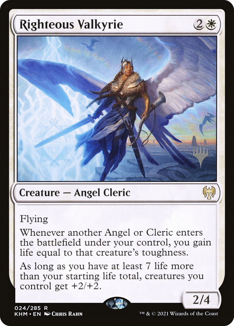 Righteous Valkyrie (PPKHM-024) - Kaldheim Promos Foil