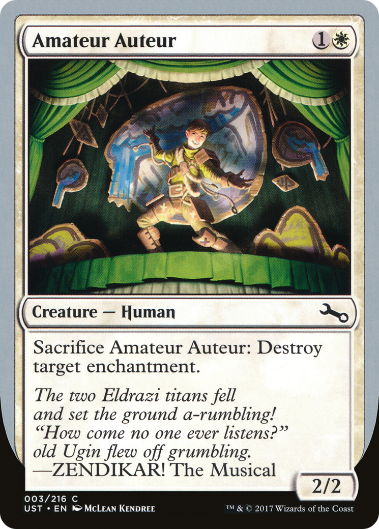 Amateur Auteur (D) (UST-03D) - Unstable
