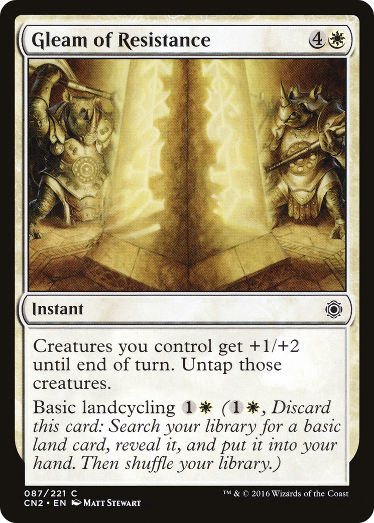 Gleam of Resistance (CN2-087) - Conspiracy: Take the Crown Foil