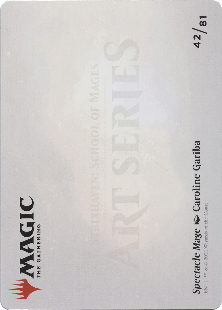 Spectacle Mage // Spectacle Mage (ASTX-042) - Strixhaven Art Series (Borderless) Foil