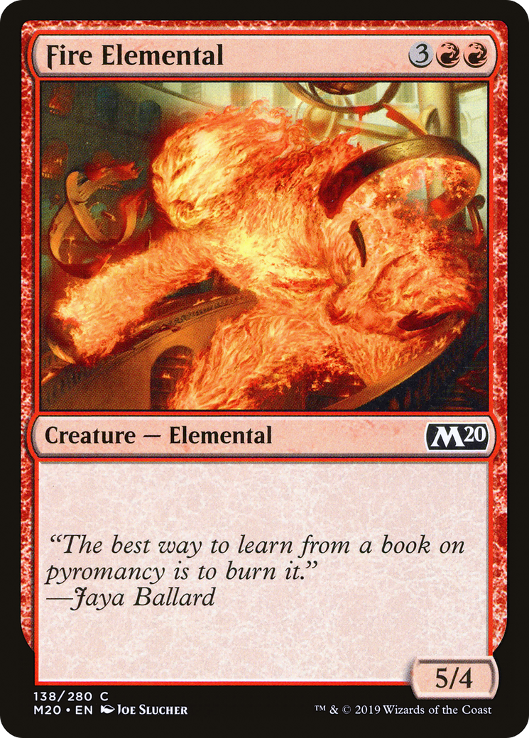 Fire Elemental (M20-138) - Core Set 2020 Foil