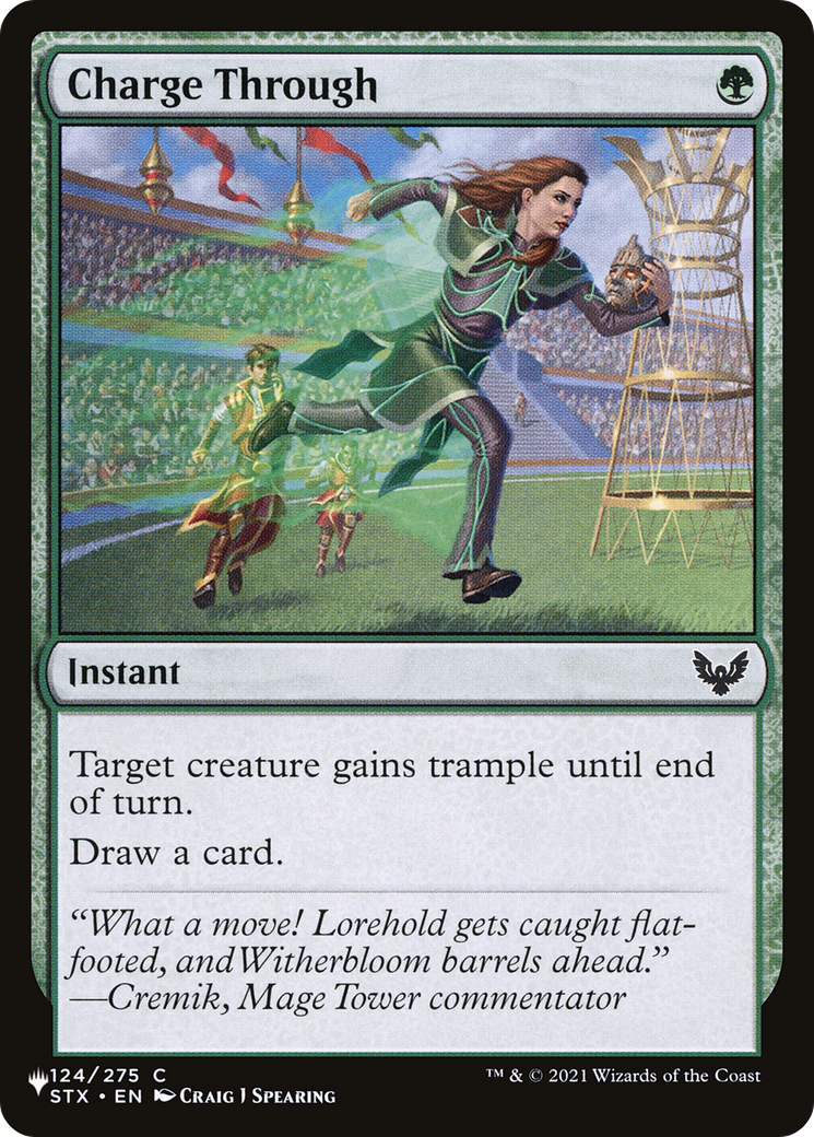 Charge Through (LIST-124/275) - The List