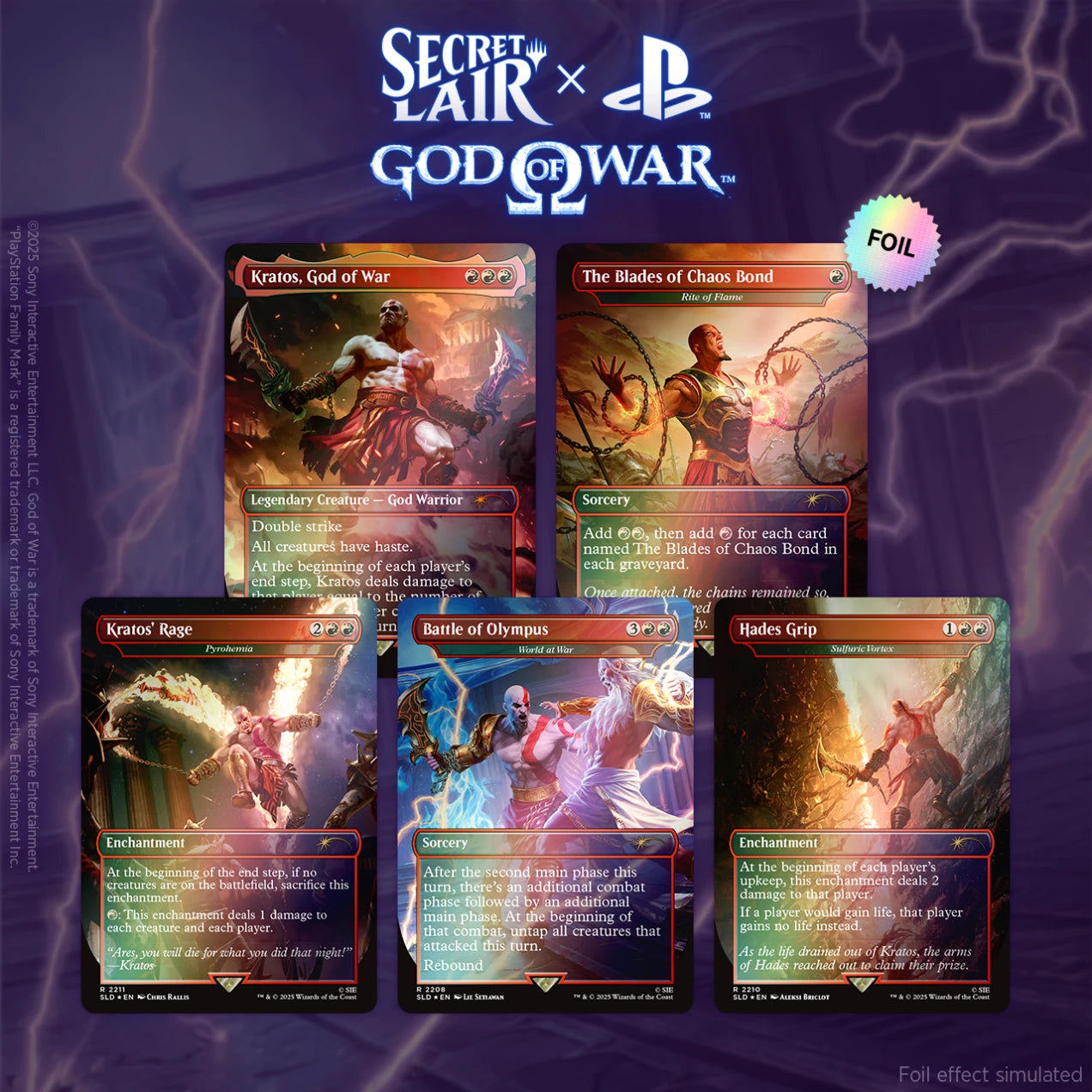 MTG: Secret Lair x God of War: Greek Foil Edition