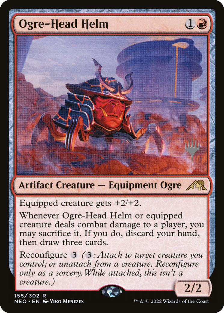 Ogre-Head Helm (PPNEO-155) - Kamigawa: Neon Dynasty Promos