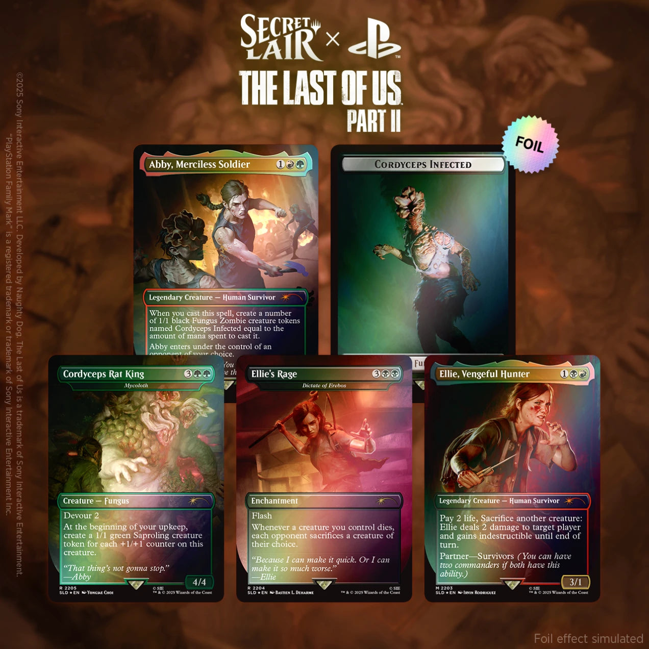 MTG: Secret Lair x The Last of Us Part II Foil Edition