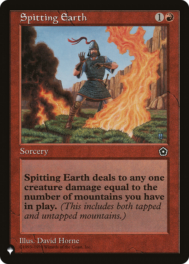 Spitting Earth (LIST-) - The List