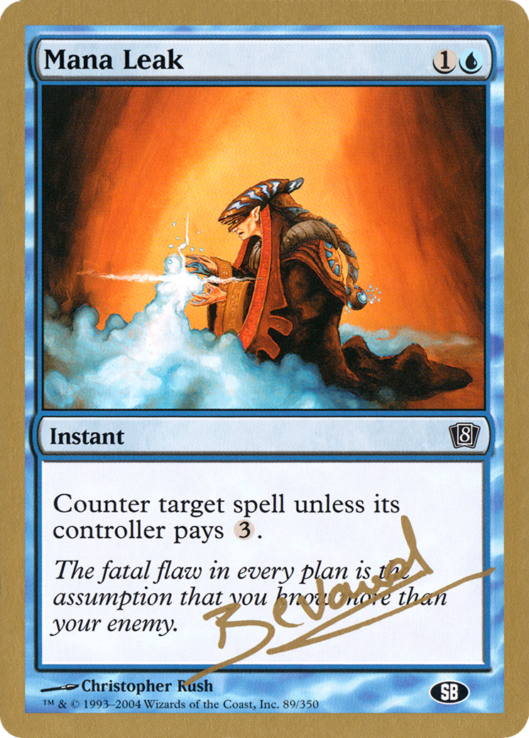 Mana Leak - 2004 Manuel Bevand (8ED) (SB) (WCD-) - World Championship Decks 2004