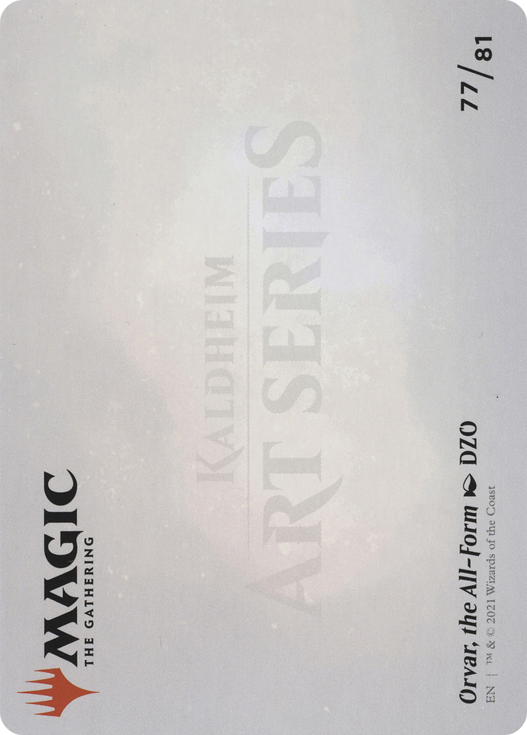Orvar, the All-Form // Orvar, the All-Form (ASKHM-077) - Art Series: Kaldheim (Borderless) Foil
