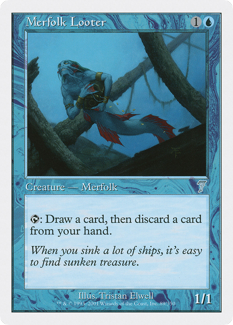 Merfolk Looter (7ED-089) - 7th Edition Foil