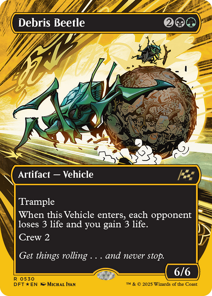 Debris Beetle (Borderless) (First-Place Foil) (DFT-530) - Aetherdrift (Borderless) Foil