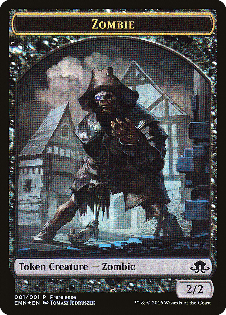 Zombie Token (Double-Sided) (PRE-1 // 1) - Eldritch Moon Promos Foil
