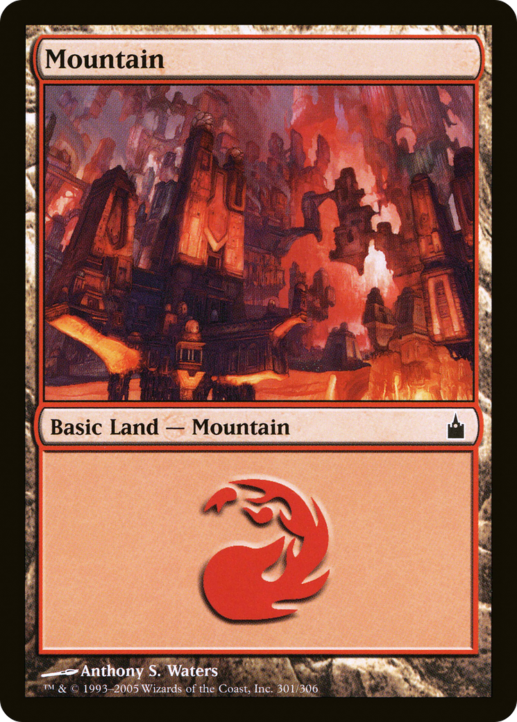 Mountain (301) (RAV-301) - Ravnica: City of Guilds Foil