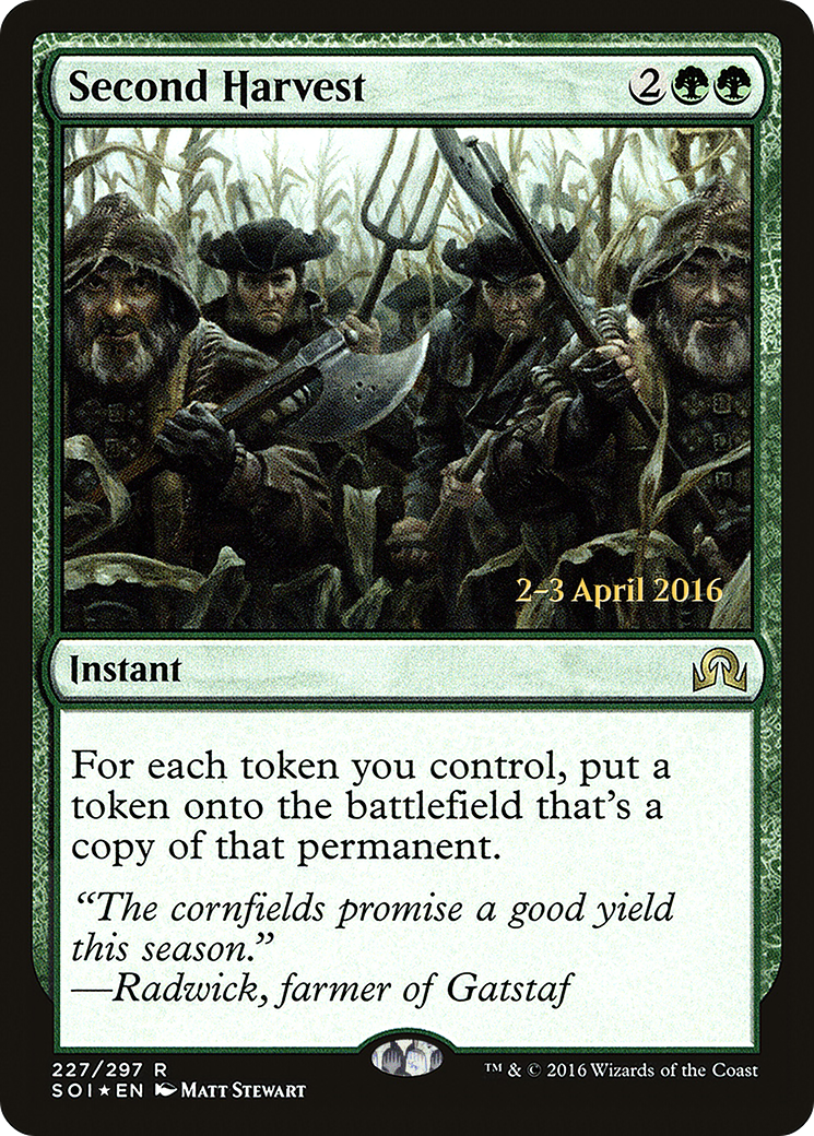 Second Harvest (PRE-227) - Shadows over Innistrad Promos Foil