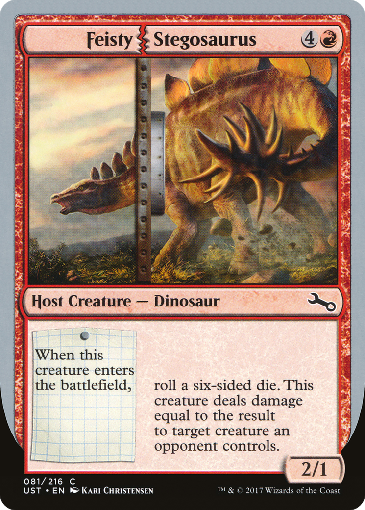 Feisty Stegosaurus (UST-081) - Unstable