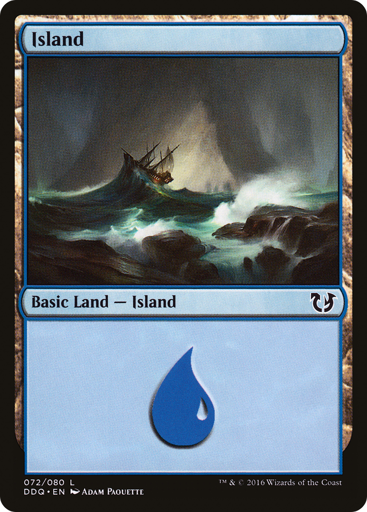 Island (072) (DDQ-072) - Duel Decks: Blessed vs. Cursed