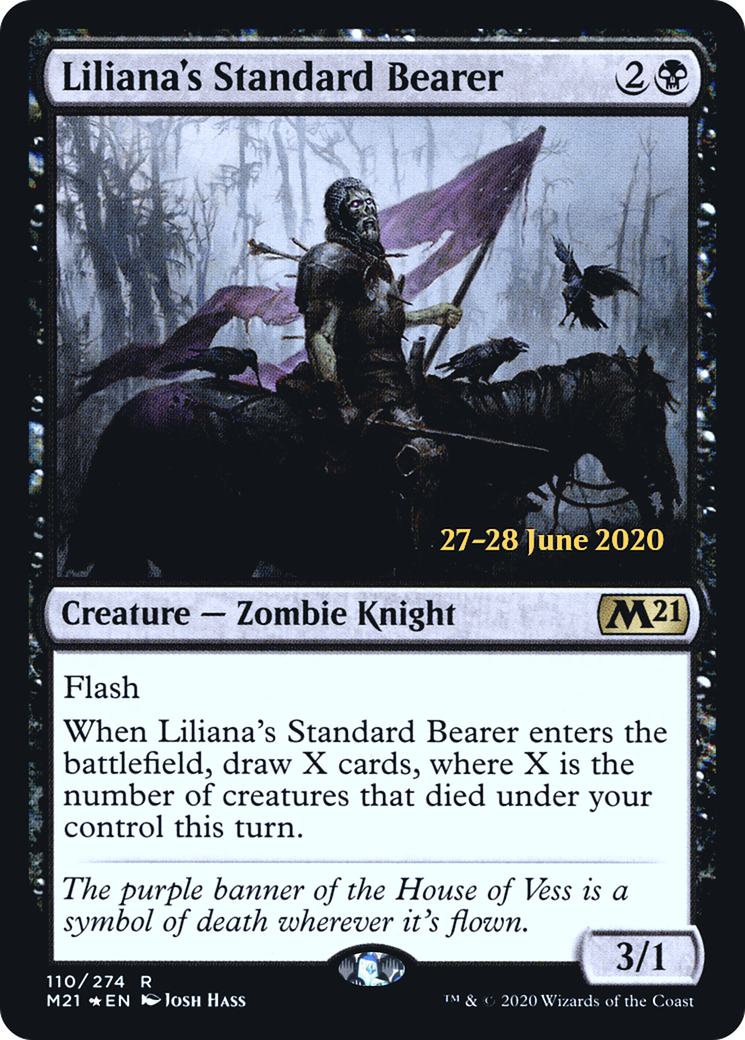 Liliana's Standard Bearer (PRE-110) - Core Set 2021 Promos Foil