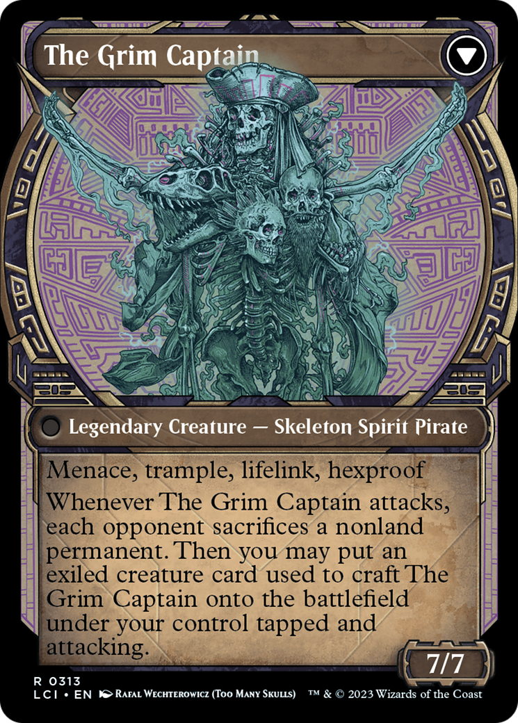 Throne of the Grim Captain (Showcase) (LCI-313) - The Lost Caverns of Ixalan: (Showcase) Foil