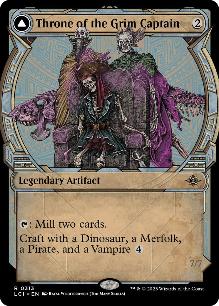 Throne of the Grim Captain (Showcase) (LCI-313) - The Lost Caverns of Ixalan: (Showcase) Foil