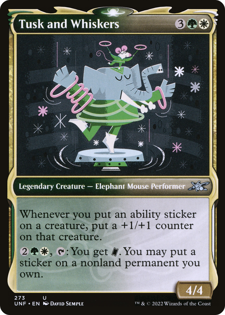Tusk and Whiskers (Showcase) (UNF-273) - Unfinity: (Showcase) Foil