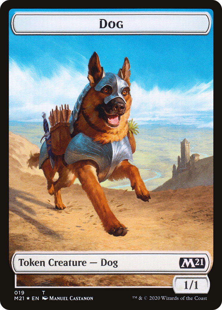 Dog (TM21-019) - Core Set 2021 Tokens Foil