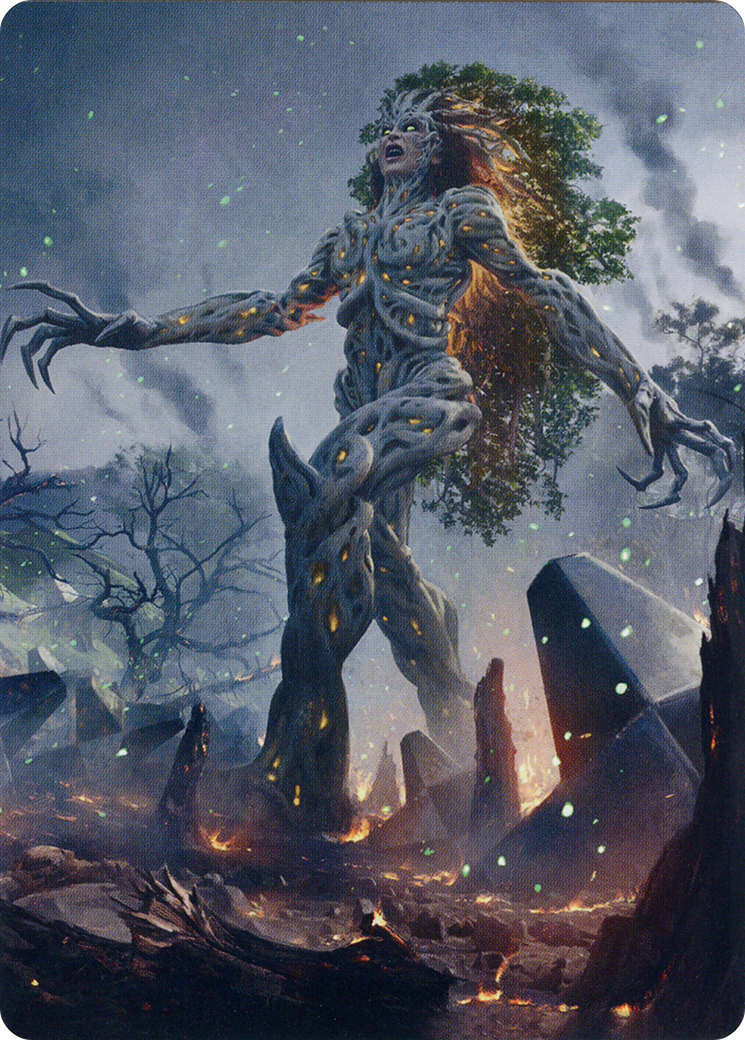 Titania, Gaea Incarnate // Titania, Gaea Incarnate (ABRO-027) - The Brothers' War Art Series (Borderless)